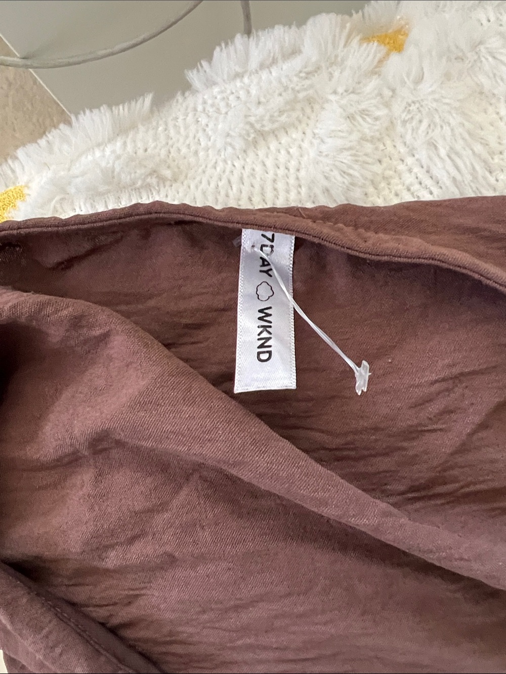 Z Supply Women's Brown Relaxed V-Neck Blouse